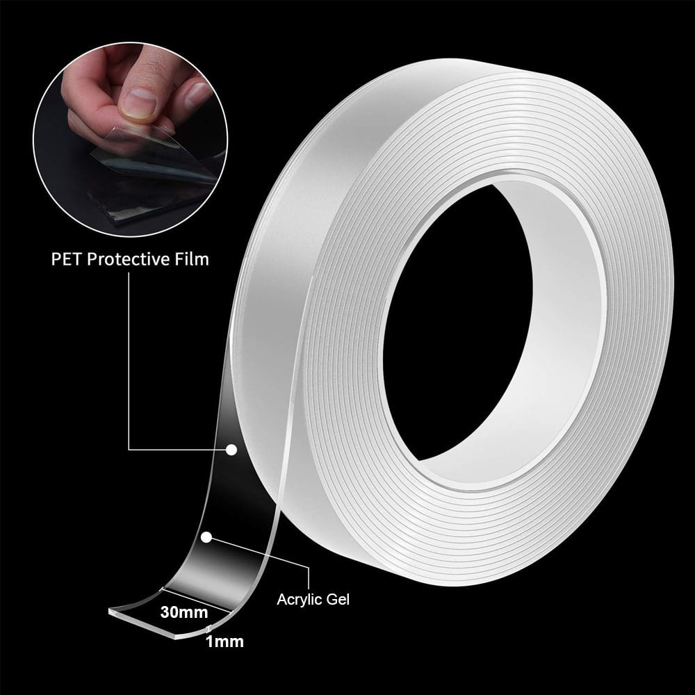 Nano Double-Sided Tape Heavy Duty Transparent 3M – Strong Adhesive Tape for Home &amp; Office Use