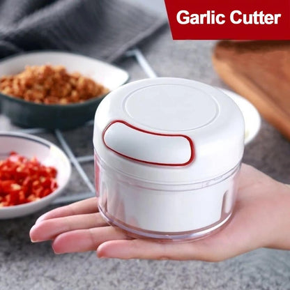 Hand-Pulled Garlic Grinder – Manual Food Chopper for Garlic, Vegetables &amp; More