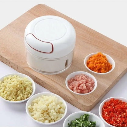 Hand-Pulled Garlic Grinder – Manual Food Chopper for Garlic, Vegetables &amp; More