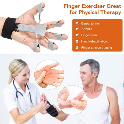 Silicone Gripster Hand Grip Trainer – Durable Grip Strengthener for Hands, Wrists, and Forearms