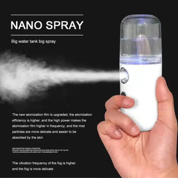 Mini Nano Face Steamer/Sprayer: Rejuvenate Your Skin On-The-Go